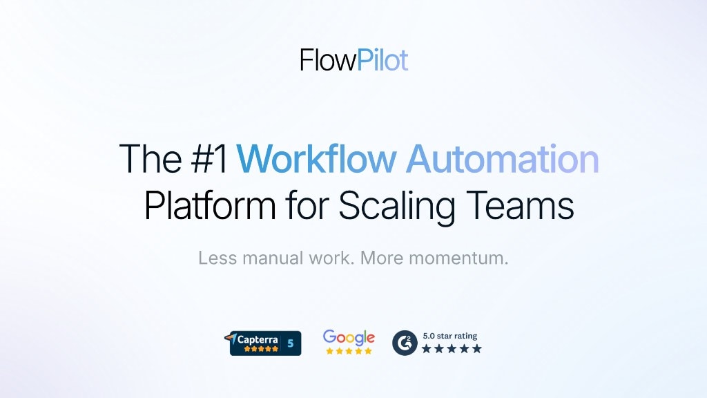 FlowPilot pitch deck